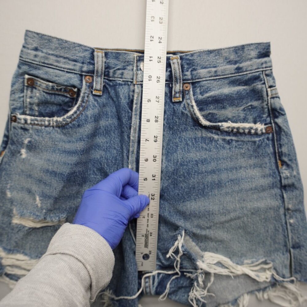 AGOLDE Dee Jean Shorts in Turmoil‎ Size 24 - Picture 11 of 13
